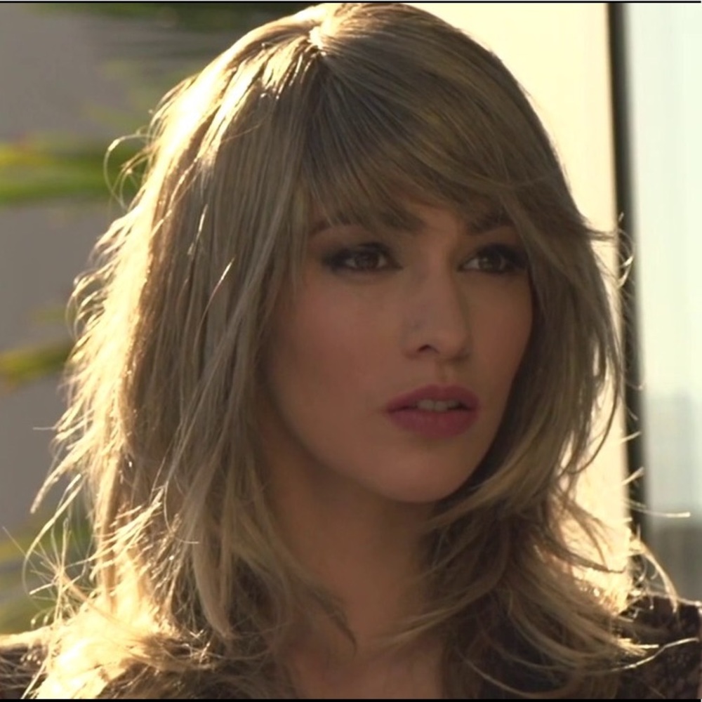 Layered Light Brown Women's Wig with Bangs